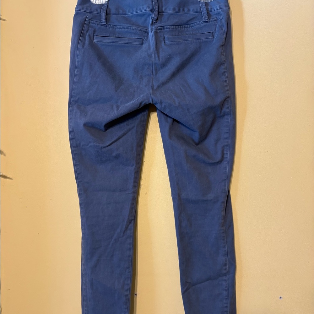 LOFT Navy Modern Skinny Ankle Pants